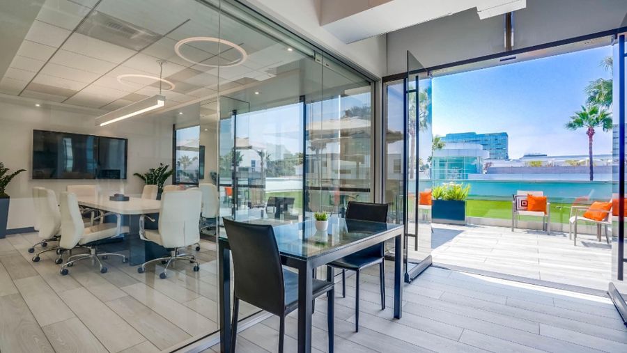 The conference room at the Beverly Hills office