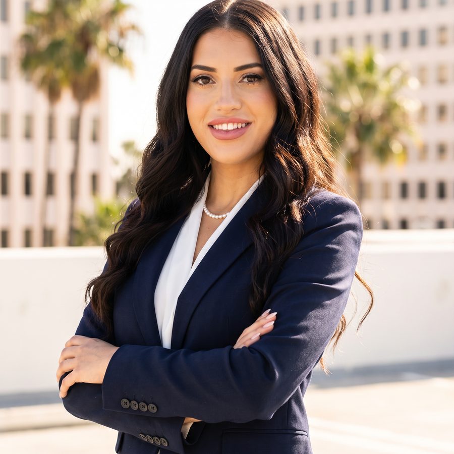 Shannon Merabi, Esq. in her Beverly Hills office
